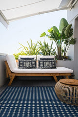 Adde Navy Outdoor Rug