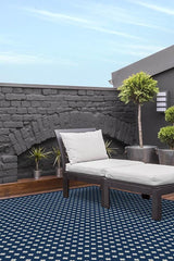 Adde Navy Outdoor Rug