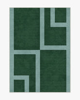 Aldo Green & Mist Rug by The Local Project