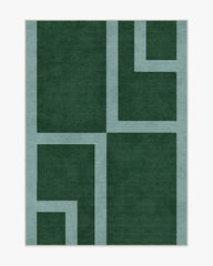 Aldo Green & Mist Rug by The Local Project