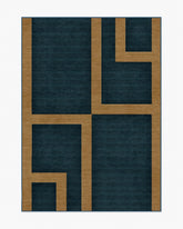 Aldo Indigo & Ochre Flatwoven Rug by The Local Project