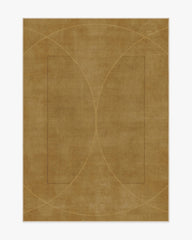 Ayla Gold Flatwoven Rug by Architectural Digest