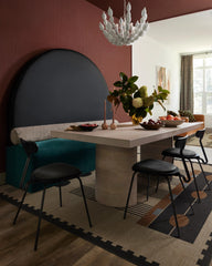 Kasi Black & Tan Flatwoven Rug by Architectural Digest