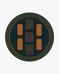 Nerissa Teal & Gold Rug by Architectural Digest