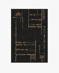 Nisa Ink Black Rug by Architectural Digest