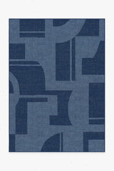 Bodin Ink Blue Outdoor Rug