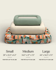 Taupe Boucle Bolster Pet Bed