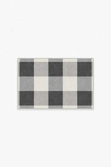 Buffalo Plaid Black & White Rug