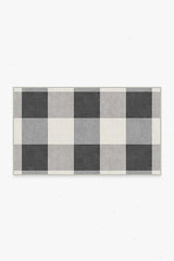 Buffalo Plaid Black & White Rug