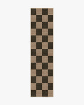 Checkerboard Soft Black Re-Jute Rug