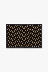 Chevron Black Doormat