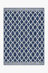 Cleo Trellis Royal Blue Outdoor Rug