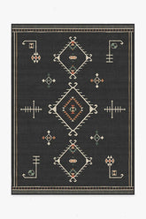 Damali Black Multicolor Outdoor Rug
