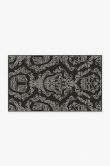 Dark Side Damask Charcoal Rug