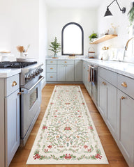 Deck the Halls Cream Multicolor Rug