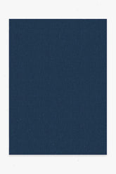 Denim Solid Indigo Blue Outdoor Rug