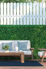 Denim Solid Indigo Blue Outdoor Rug