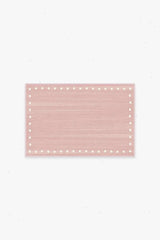 Dot Border Pink Rug