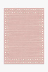 Dot Border Pink Rug