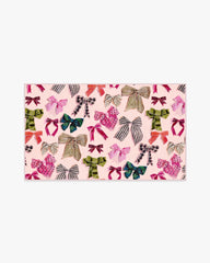 Festive Bows Pink Multicolor Rug