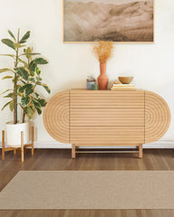 Flatwoven Warm Sand Re-Jute Rug