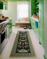 Flutterby Charcoal Rug by Iris Apfel