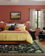 Flutterby Charcoal Rug by Iris Apfel