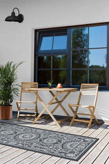 Fontaine Black Outdoor Rug