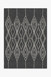 Gemma Lattice Black Outdoor Rug