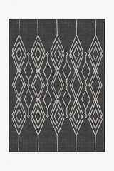 Gemma Lattice Black Outdoor Rug