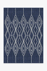 Gemma Lattice Royal Blue Outdoor Rug