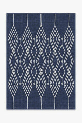 Gemma Lattice Royal Blue Outdoor Rug
