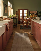 Glen Plaid Camel & Burgundy Rug