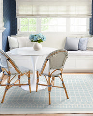 Palm Beach Powder Blue Rug by Gray Malin