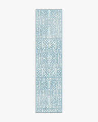 Palmetto Coastal Blue Rug by Gray Malin