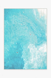 Surfers Ocean Blue Outdoor Rug by Gray Malin