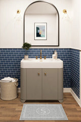 Halo Monogram Bath Mat