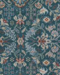 Harper Blue Woven Bolster Pet Bed