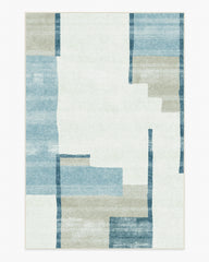 Haylan Ivory & Blue Rug