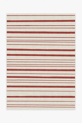 Hudson Stripe Red Rug