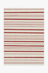 Hudson Stripe Red Rug