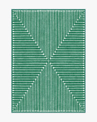 Inkdrop Green Rug by Jonathan Adler
