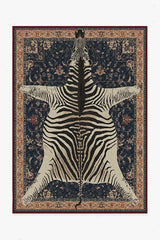 On Safari Sapphire Rug by Iris Apfel