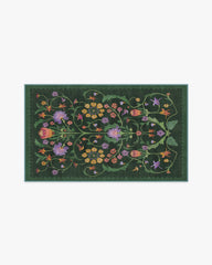 Protea Forest Green Rug by Iris Apfel