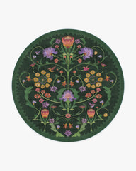 Protea Forest Green Rug by Iris Apfel