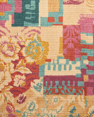 Remix Jewel Multicolor Woven Throw Pillow by Iris Apfel