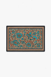 Spring Has Sprung Turquoise Doormat by Iris Apfel