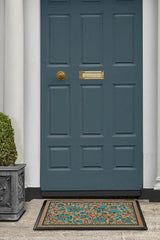 Spring Has Sprung Turquoise Doormat by Iris Apfel