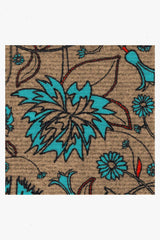 Spring Has Sprung Turquoise Doormat by Iris Apfel