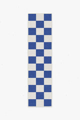 Jaque Checkered Blue Outdoor Rug